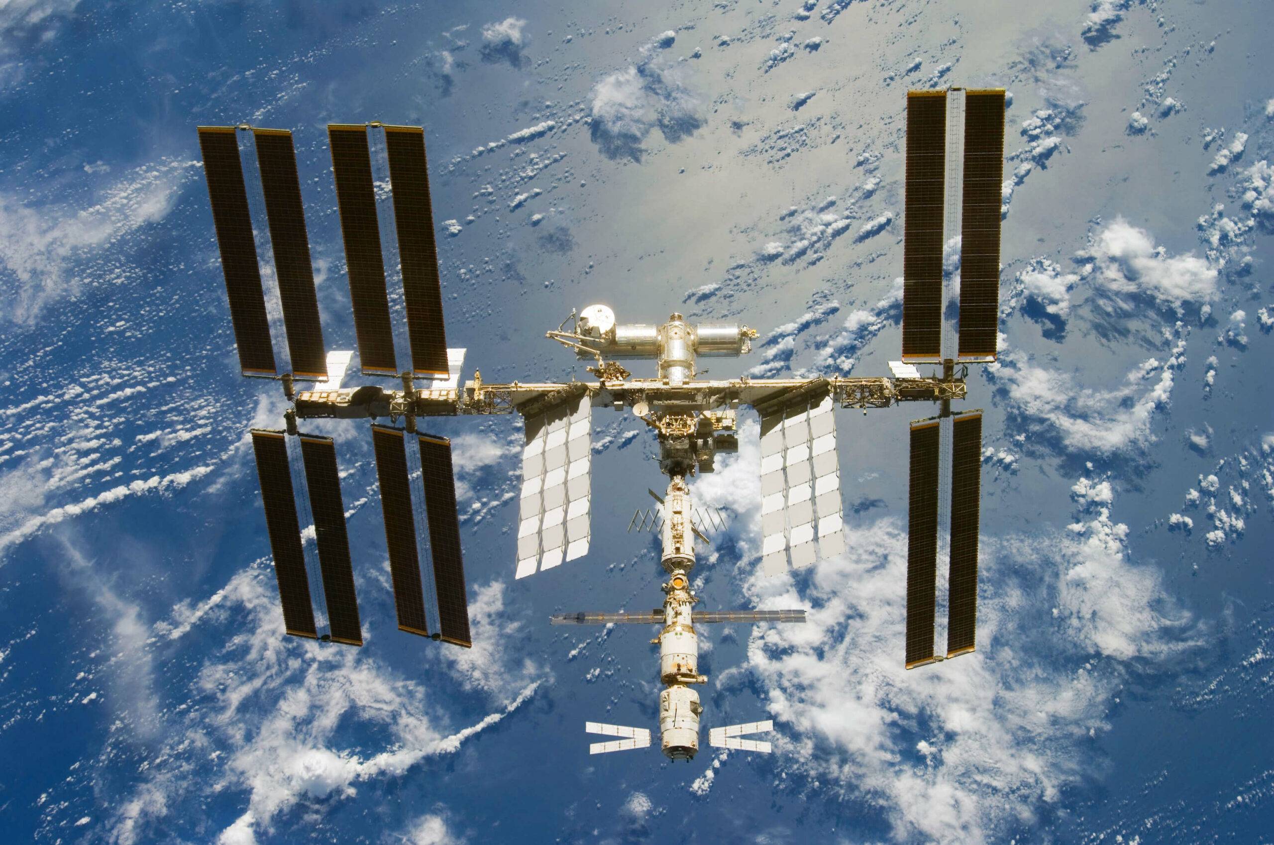 International Space Station above Earth