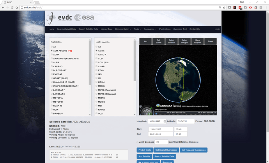 EVDC portal screenshot
